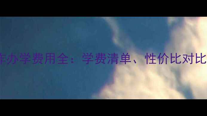 图片 上海中外合作办学费用全：学费清单、性价比对比及申请攻略2