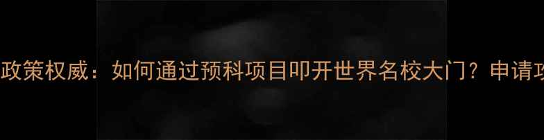 图片 北外本科留学预科最新政策权威：如何通过预科项目叩开世界名校大门？申请攻略与成功案例全公开1