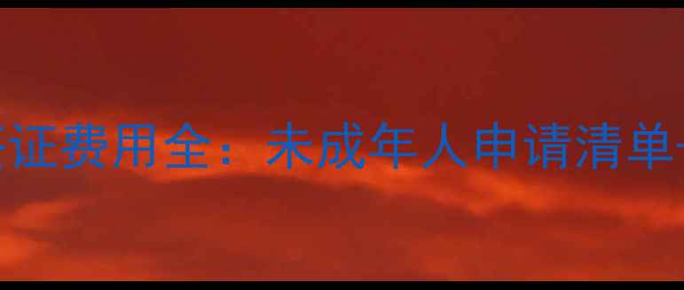 图片 德国留学签证费用全：未成年人申请清单+避坑指南2