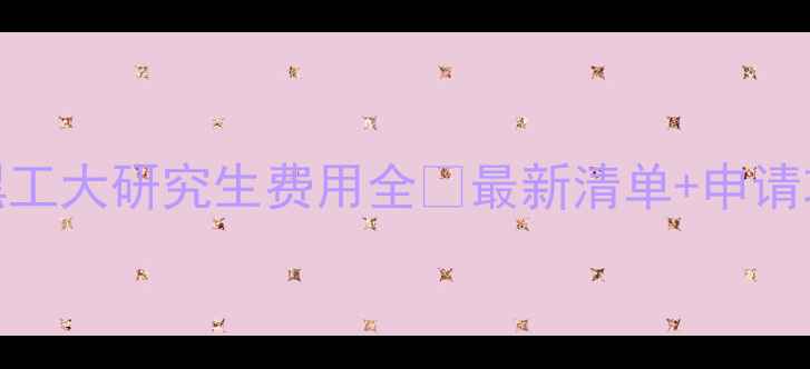 图片 慕尼黑工大研究生费用全💰最新清单+申请攻略📚