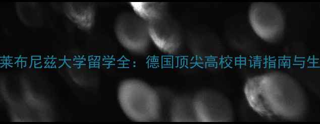 图片 汉诺威莱布尼兹大学留学全：德国顶尖高校申请指南与生活攻略