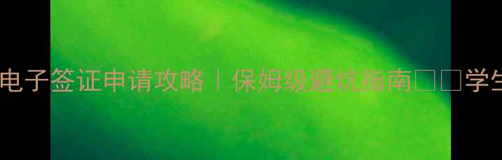 图片 澳洲留学电子签证申请攻略｜保姆级避坑指南✈️学生党必看2