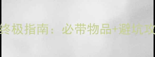 图片 美国留学行李清单终极指南：必带物品+避坑攻略（附详细清单）
