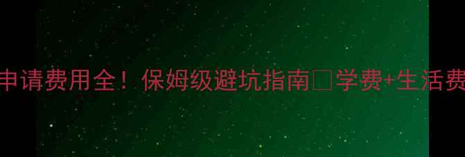 图片 🇪🇸西班牙留学申请费用全！保姆级避坑指南✨学费+生活费+隐藏费用清单2