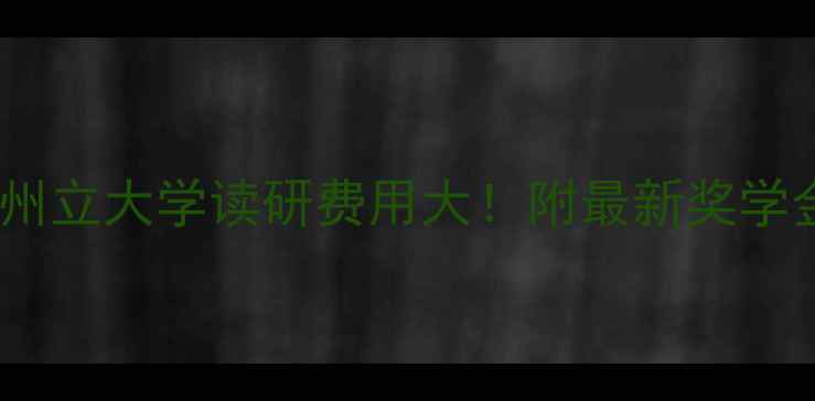 图片 🔥密歇根州立大学读研费用大！附最新奖学金攻略🔥1