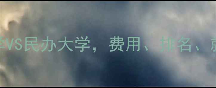 图片 🔥留学选校必看！公办大学VS民办大学，费用、排名、就业全对比（附避坑指南）