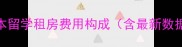 日本留学租房费用构成含最新数据